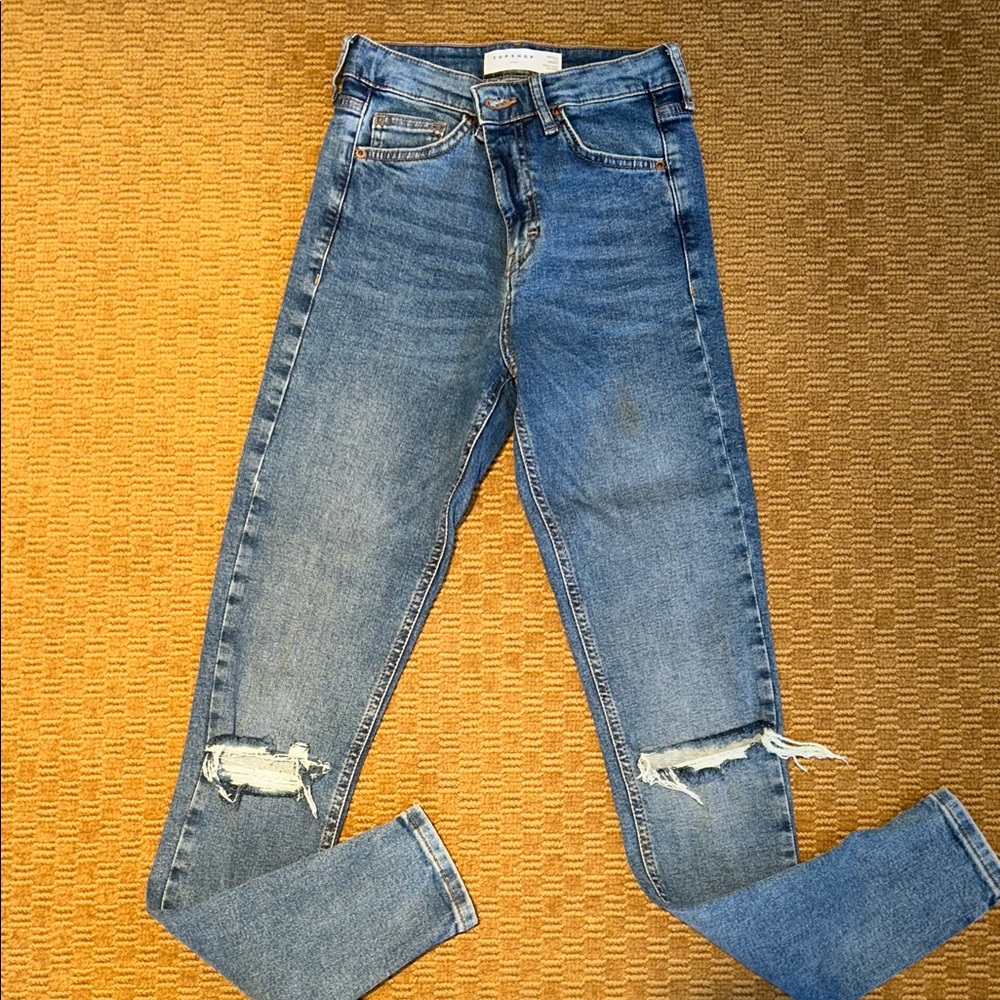 Topshop Jamie  Ripped Skinny Jeans